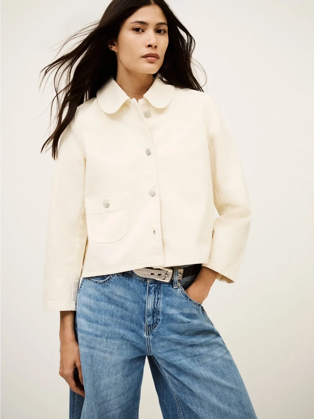 ba&sh etiny white jacket